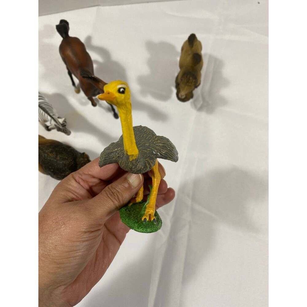 Set of four educational/ decorative toys; Ostrich, Zebra, Horse Camel New